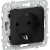 FLITE Розетка с заземлением без защитных шторок безвинтовое крепление 16А РС11-1-ФлЧ черный IEK, FI-R11-16-1-K02