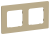 IEK FLITE Рамка 2-местная РУ-2-К-ФлХ хаки IEK, FI-M22-32-20-K59