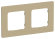IEK FLITE Рамка 2-местная РУ-2-К-ФлХ хаки IEK, FI-M22-32-20-K59, Classic