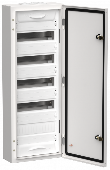 IEK TITAN 5 Корпус металлический ЩРн-60 (1х60) 835х310х140мм IP54 белый (одна дверь) IEK, TI5-50-N-060-54