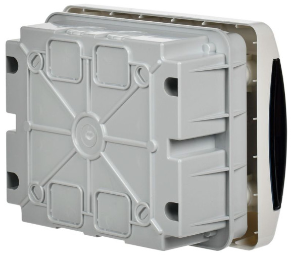 IEK UNION Compact Корпус пластиковый ЩРВ-П-6 IP41 черная прозрачная дверь IEK, UIC-KP12-V-06-41-K01