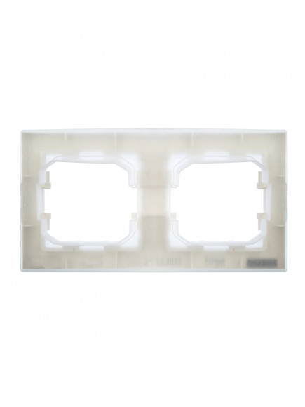 IEK BRITE Рамка 2-местная IP44 РУ-2-БрЖ-44 жемчуг , BR-M22-44-K36
