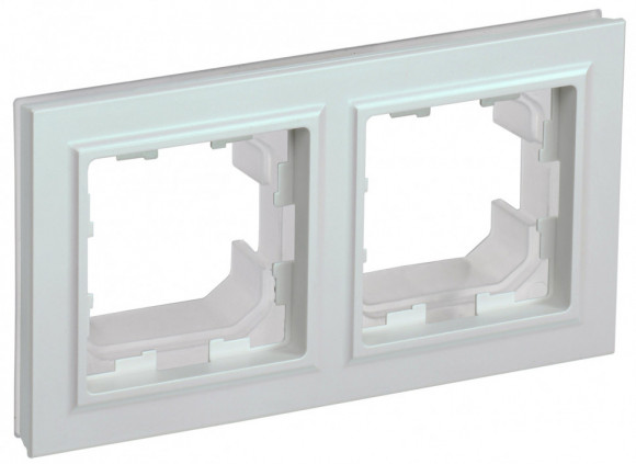 IEK BRITE Рамка 2-местная IP44 РУ-2-БрЖ-44 жемчуг IEK, BR-M22-44-K36