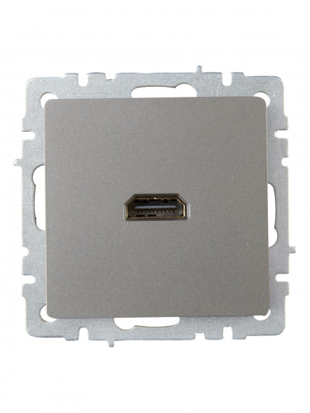 IEK BRITE Розетка HDMI РHDMI-0-БрС сталь IEK, BR-H10-K46 IEK BRITE Розетка HDMI РHDMI-0-БрС сталь IEK, BR-H10-K46