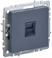 BRITE Розетка компьютерная RJ45 кат.5E РК10-БрМ маренго IEK, BR-K10-1-K35