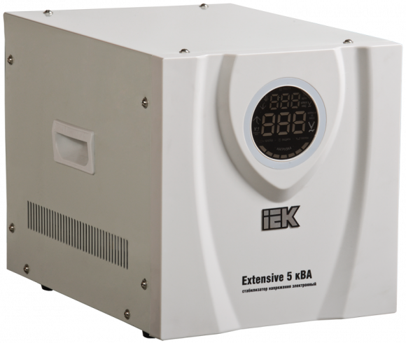 IEK Стабилизатор напряжения переносной серии Extensive 5 кВА IEK, IVS23-1-05000