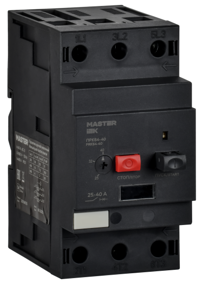 IEK Пускатель ПРК64-40 In=40А Ir=25-40А Ue 660В MASTER IEK, DMS22-40