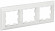 IEK BRITE Рамка 3-местная РУ-3-Бр белый/белый , BR-M32-12-K01