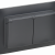 SKANDY Розетка 2-местная и крышкой 16А в сборе IP44 SK-R12T титан IEK, SK-R26-16-44-K48-F