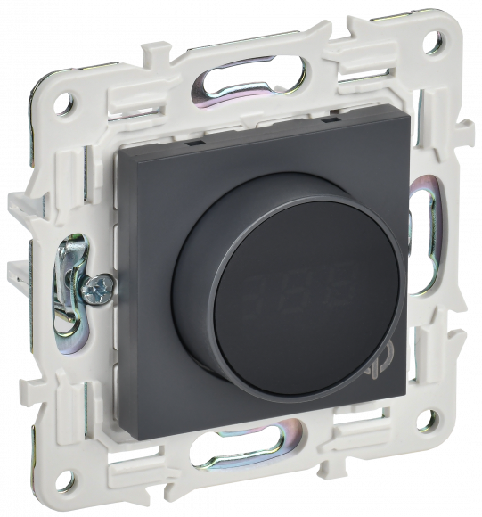 IEK SKANDY Термостат электронный с индикацией SK-T01T титан IEK, SK-RT11-K48