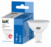 Лампа светодиодная MR16 софит 7Вт 230В 6500К GU5.3 IEK, LLE-MR16-7-230-65-GU5 Лампа светодиодная MR16 софит 7Вт 230В 6500К GU5.3 IEK, LLE-MR16-7-230-65-GU5