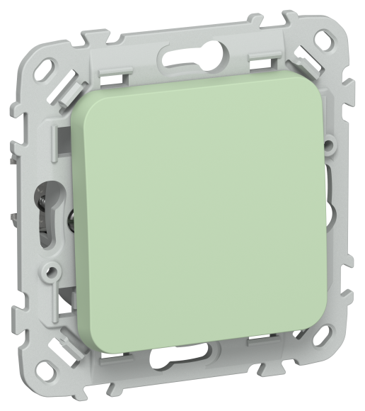 IEK FLITE Выключатель 1-клавишный проходной 10А ВС61-1-0-ФлФ фисташковый IEK, FI-V12-0-10-1-K93