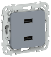 FLITE Розетка USB A+A 3,1А РЮ-2-ФлМ маренго IEK, FI-U21-D31-K35