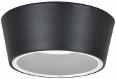 LIGHTING Светильник уличный 5104 потолочный под лампу GX53 IP65 черный IEK, LT-UPU0-5104-GX53-1-K02