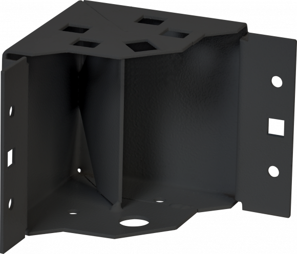 IEK FORMAT Угол цоколя 100мм RAL7021 темно-серый IP54 (4шт/компл) IEK, YKM41D-FO-KC-010-54