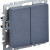 BRITE Выключатель 2-клавишный 10А ВС10-2-0-БрМ маренго IEK, BR-V20-0-10-K35