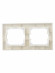 IEK BRITE Рамка 2-местная IP44 РУ-2-БрКр-44 бежевый , BR-M22-44-K10