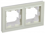 BRITE Рамка 2-местная IP44 РУ-2-БрКр-44 бежевый , BR-M22-44-K10