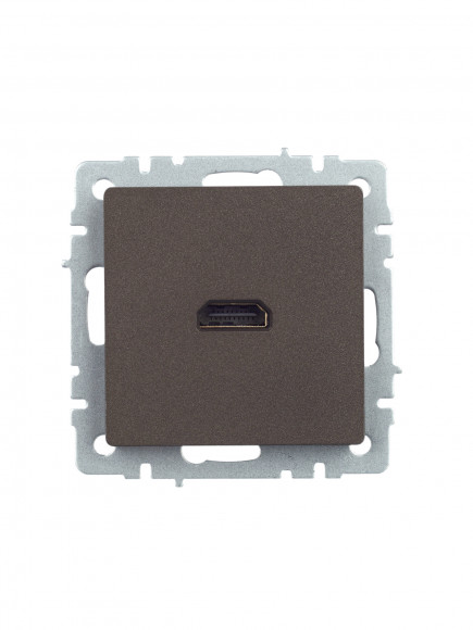 IEK BRITE Розетка HDMI РHDMI-0-БрТБ темная бронза IEK, BR-H10-K45
