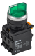 IEK Переключатель с подсветкой на 3 положения 2NO зеленый MASTER IEK, MI-SW60-20XD-4-14-3-K06