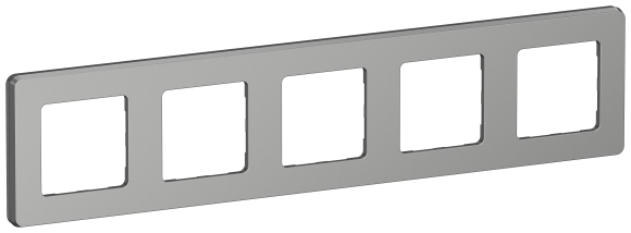 IEK IEKINSPIRIA Рамка 5-местная 6739721 алюминий IEK