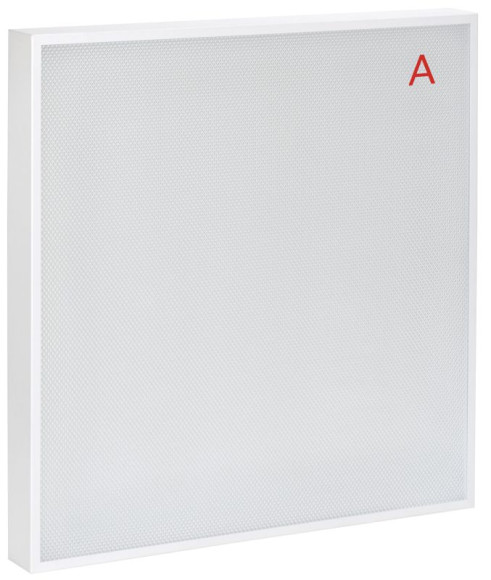 IEK LIGHTING PRO Светильник светодиодный ДВО 2001A 45Вт 6500К IP40 588х588мм Грильято призма БАП 3ч IEK, LTP-DVO0-2001A-45-65-K01
