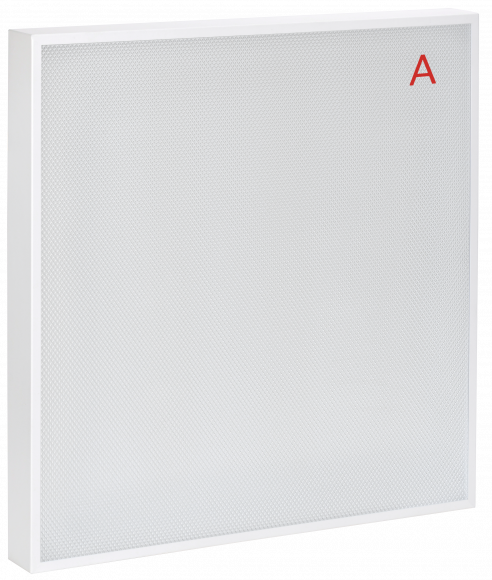 IEK LIGHTING PRO Светильник светодиодный ДВО 2001A 45Вт 6500К IP40 588х588мм Грильято призма БАП 3ч IEK, LTP-DVO0-2001A-45-65-K01