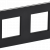 SKANDY Рамка 2-местная SK-F32Bl металл черный IEK, SK-M22-M-K02