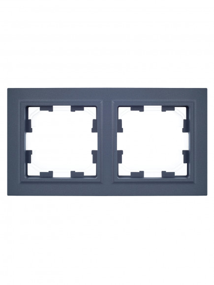 IEK BRITE Рамка 2-местная IP44 РУ-2-БрМ-44 маренго , BR-M22-44-K35