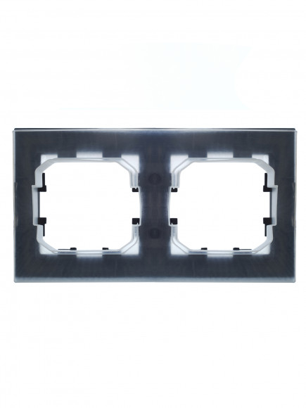 IEK BRITE Рамка 2-местная IP44 РУ-2-БрМ-44 маренго , BR-M22-44-K35