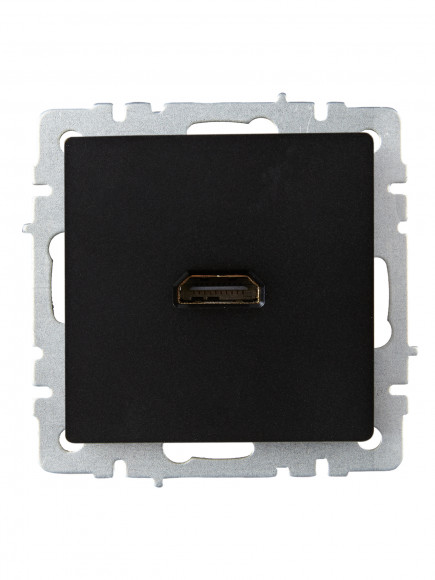 IEK BRITE Розетка HDMI РHDMI-0-БрЧ черный IEK, BR-H10-K02