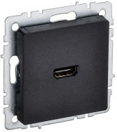 BRITE Розетка HDMI РHDMI-0-БрЧ черный IEK, BR-H10-K02 BRITE Розетка HDMI РHDMI-0-БрЧ черный IEK, BR-H10-K02