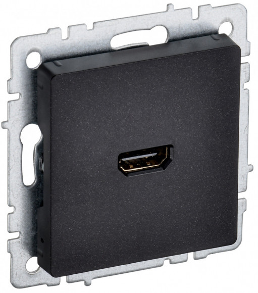IEK BRITE Розетка HDMI РHDMI-0-БрЧ черный IEK, BR-H10-K02