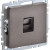 BRITE Розетка компьютерная RJ45 кат.5E РК10-БрТБ темная бронза IEK, BR-K10-1-K45