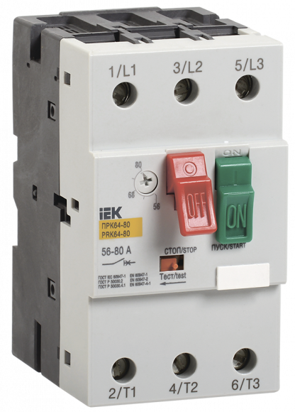 IEK Пускатель ПРК64-80 In=80A Ir=56-80A Ue 660В IEK, DMS22-80