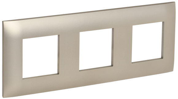 IEK SKANDY Рамка 3-местная SK-F03Sh шампань , SK-M32-K37