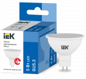 Лампа светодиодная MR16 софит 5Вт 230В 6500К GU5.3 IEK, LLE-MR16-5-230-65-GU5 Лампа светодиодная MR16 софит 5Вт 230В 6500К GU5.3 IEK, LLE-MR16-5-230-65-GU5