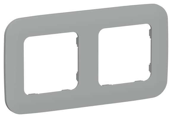 IEK FLITE Рамка 2-местная РУ-2-А-ФлС серый IEK, FI-M22-31-20-K03