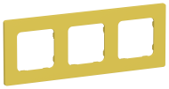 FLITE Рамка 3-местная РУ-3-К-ФлЖК желтый карри IEK, FI-M32-32-20-K44