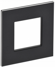 SKANDY Рамка 1-местная SK-F31Bl металл черный , SK-M12-M-K02