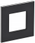 IEK SKANDY Рамка 1-местная SK-F31Bl металл черный , SK-M12-M-K02