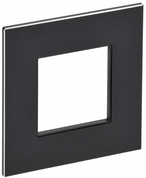 IEK SKANDY Рамка 1-местная SK-F31Bl металл черный IEK, SK-M12-M-K02