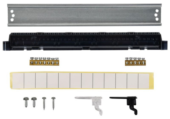IEK UNION Compact Корпус пластиковый ЩРВ-П-12 IP41 черная прозрачная дверь IEK, UIC-KP12-V-12-41-K01