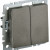 BRITE Выключатель 2-клавишный 10А ВС10-2-0-БрТБ темная бронза IEK, BR-V20-0-10-K45