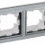 BRITE Рамка 2-местная IP44 РУ-2-БрС-44 сталь IEK, BR-M22-44-K46