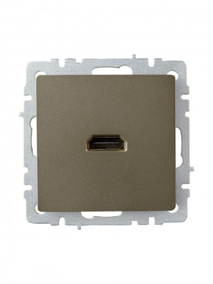 IEK BRITE Розетка HDMI РHDMI-0-БрШ шампань IEK, BR-H10-K37