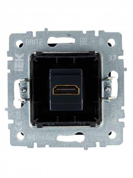 IEK BRITE Розетка HDMI РHDMI-0-БрШ шампань IEK, BR-H10-K37