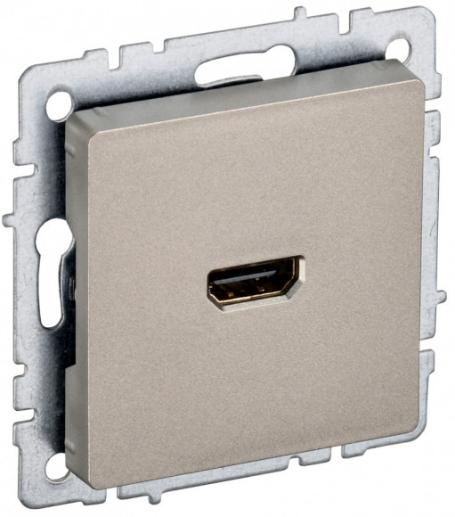 IEK BRITE Розетка HDMI РHDMI-0-БрШ шампань IEK, BR-H10-K37