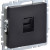 BRITE Розетка компьютерная RJ45 кат.5E РК10-БрЧ черный IEK, BR-K10-1-K02