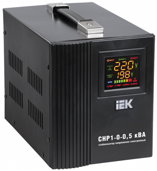 IEK Стабилизатор напряжения серии HOME 0,5 кВА (СНР1-0-0,5) IEK, IVS20-1-00500
